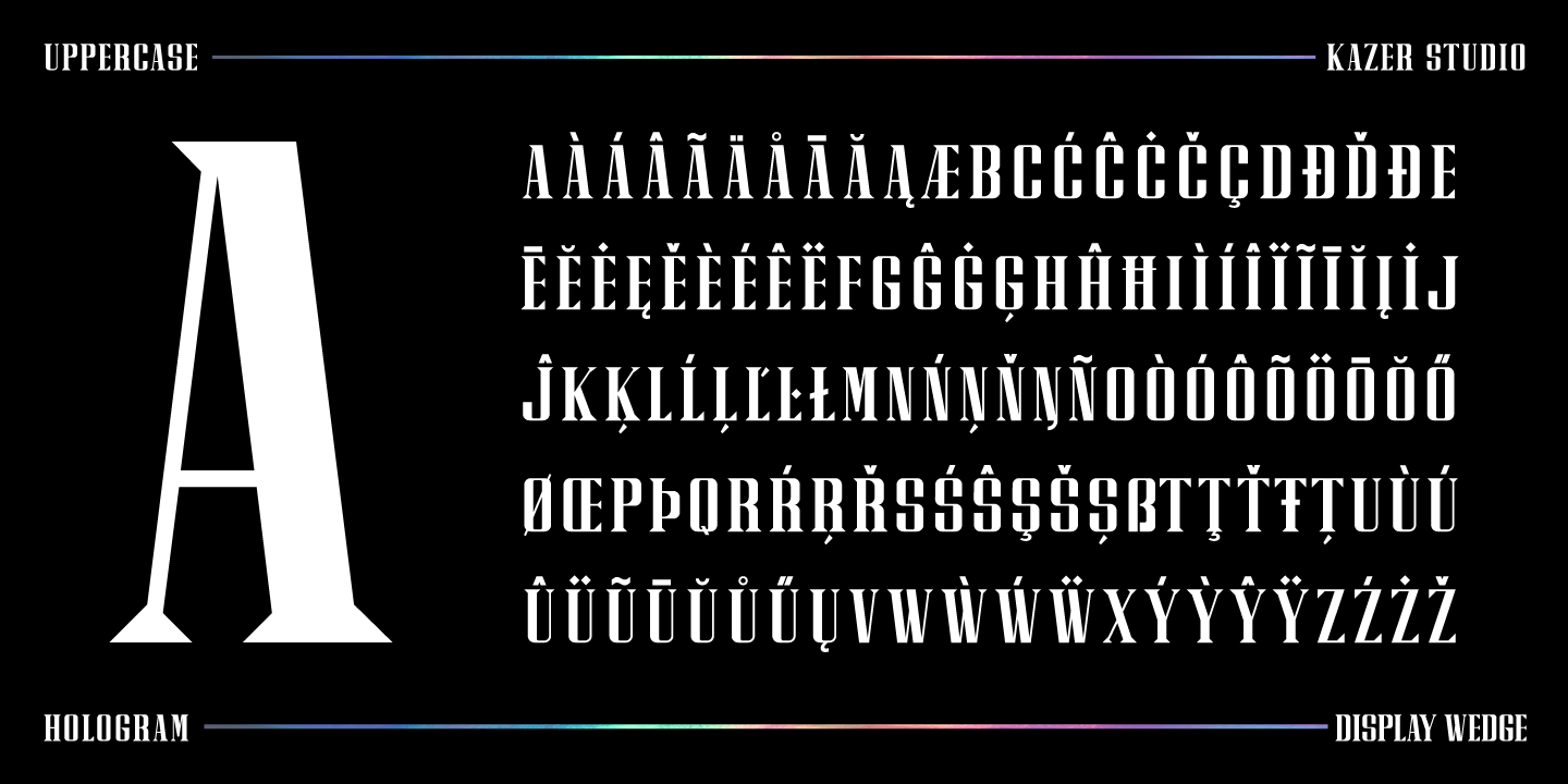 Example font Hologram #9